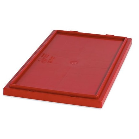 Bsc Preferred 17 x 14-1/2'' Red Stack & Nest Lids, 6PK BINS154